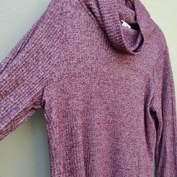 St John's bay Pink Long Sweater with Slouchy Neck Size Large - Picture 4 of 8